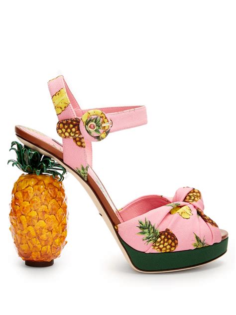 dolce and gabbana pineapple heels